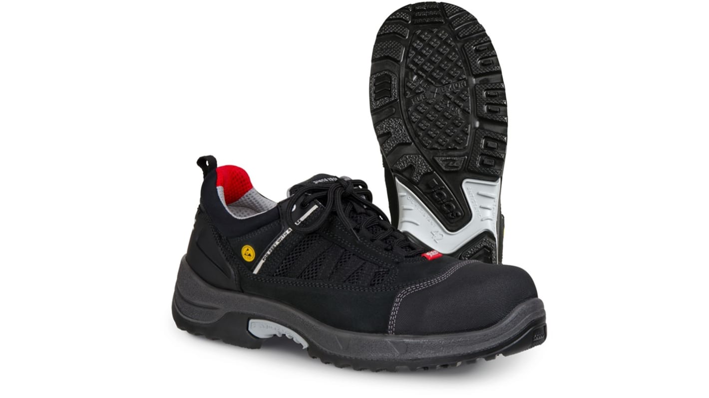 Zapatos de seguridad Unisex Jalas de color Negro, Gris, Rojo, talla 40