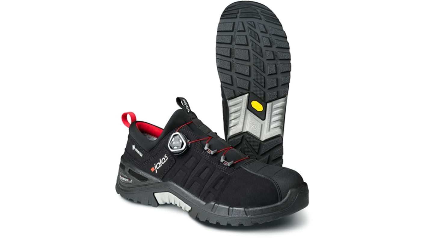 Jalas 9968 Unisex Black Aluminium Toe Capped Safety Shoes, UK 7, EU 41