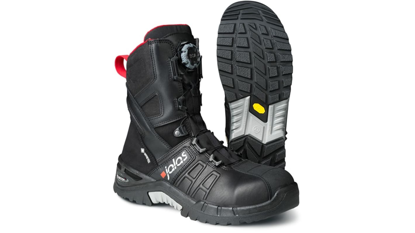 Jalas 9998 Unisex Black Aluminium Toe Capped Safety Shoes, UK 5, EU 38