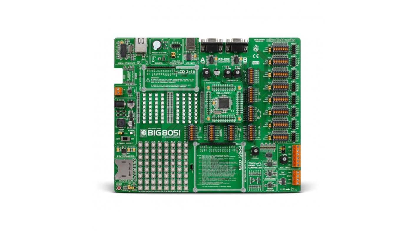 Brand-Rex マイクロコントローラ開発ツール, マイクロコントローラボード, BIG8051, USB, MIKROE-598