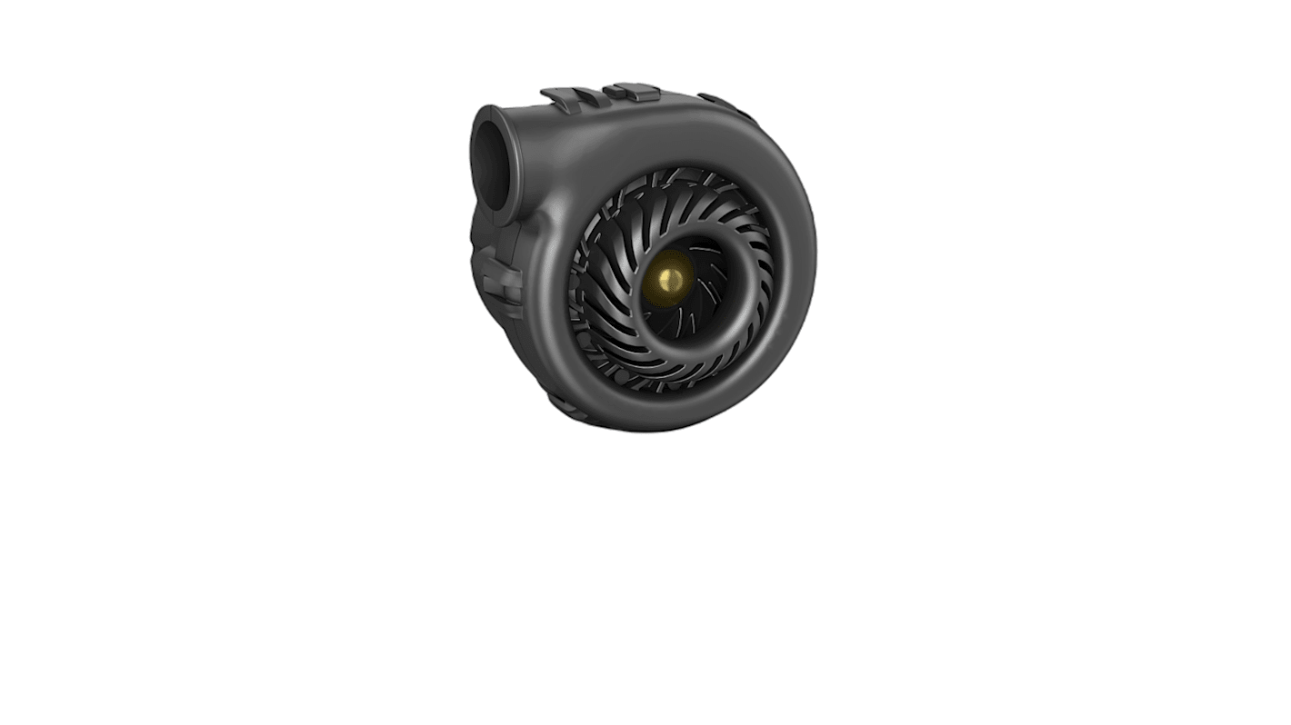 ebm-papst RVE45 Series Centrifugal Fan, 12 V, 27m³/h, AC/DC Operation, 64.5 x 64.6 x 64.5mm