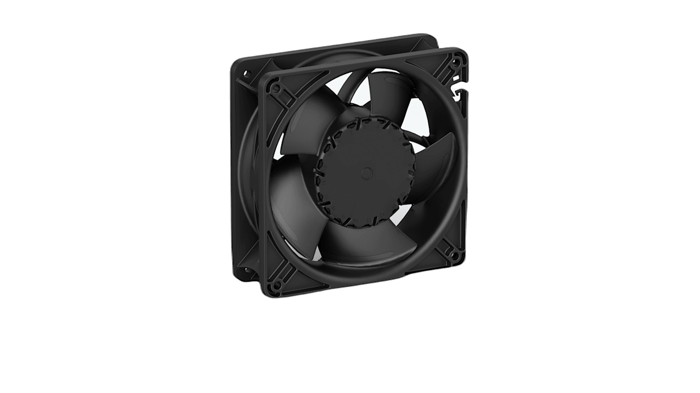 ebm-papst Axial Fan, 24 V dc, AC/DC Operation, 345m³/h, 30W, 1mA Max, IP68, 120 x 120 x 38mm