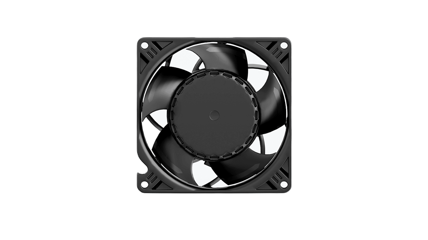 ebm-papst Axial Fan, 240 V ac, AC/DC Operation, 48m³/h, 1.3W, 31mA Max, IP65, 92 x 92 x 38mm