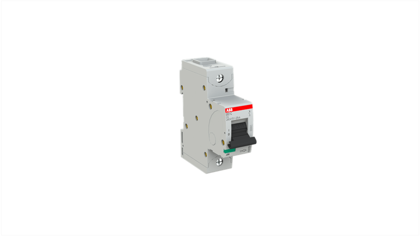 ABB S800C MCB, 1P, 32A Curve C, 240V AC, 20 kA Breaking Capacity