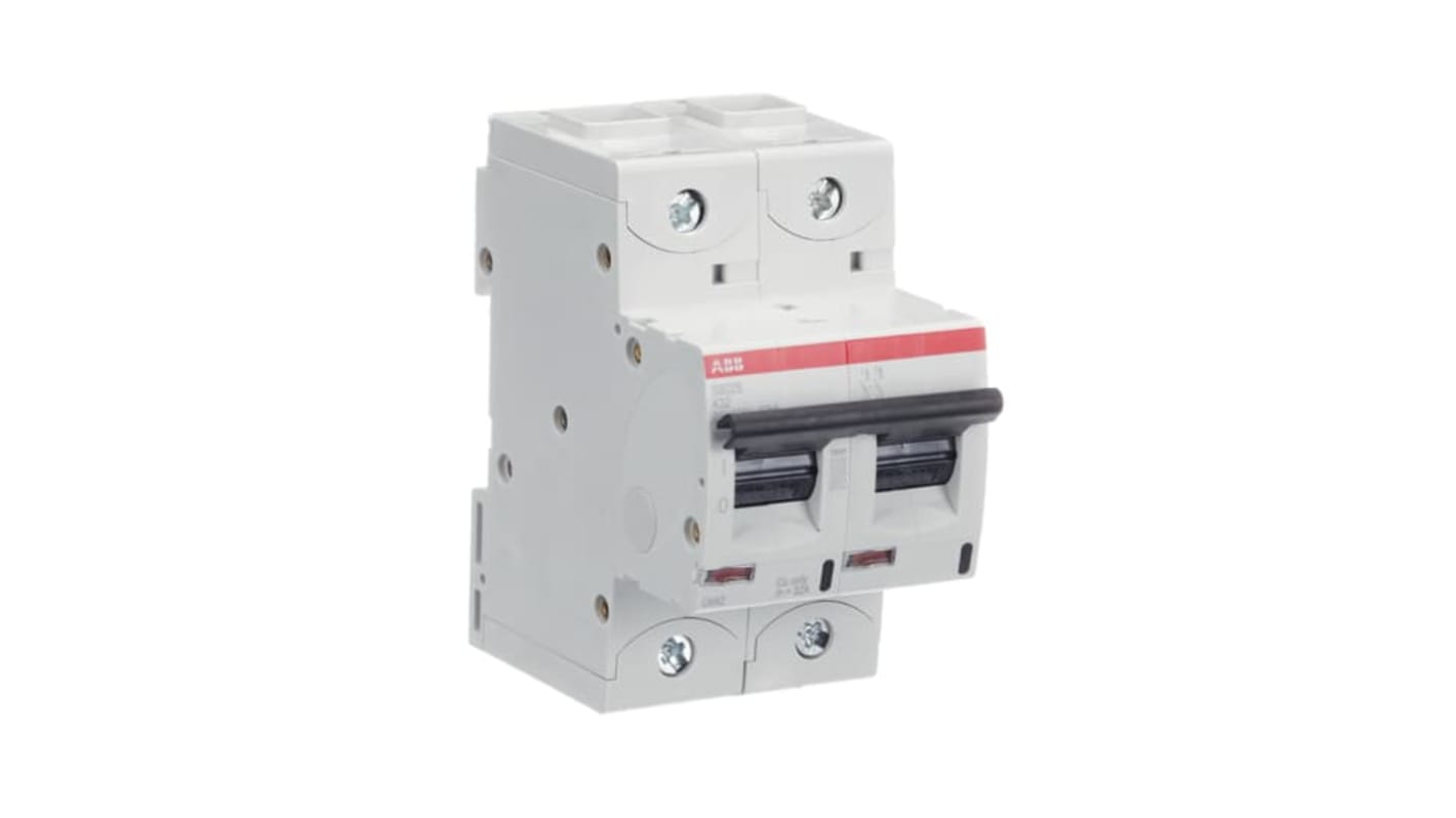 ABB S800S MCB, 2P, 32A Curve K, 240V AC, 50 kA Breaking Capacity