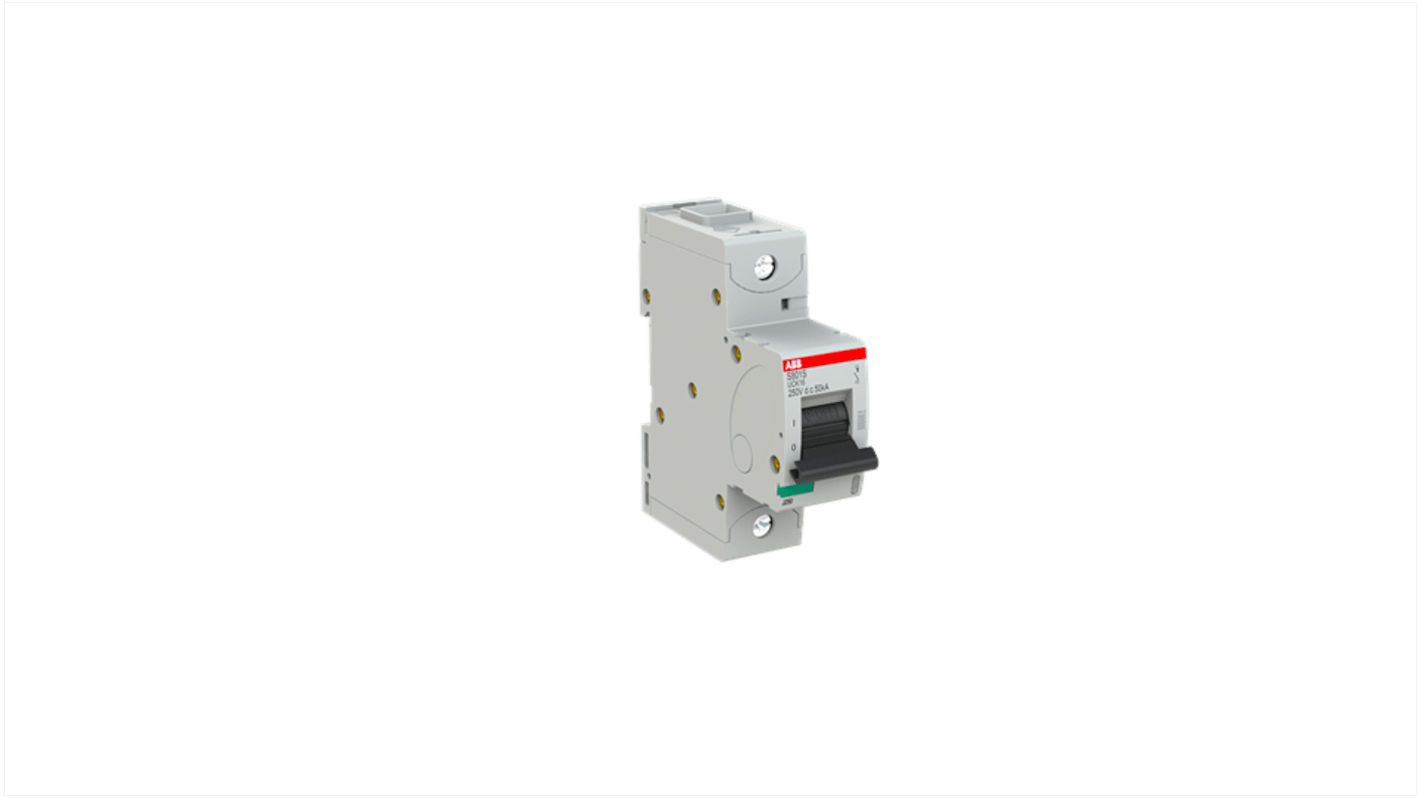 ABB S801S MCB, 1P, 16A, UC-K, 250V DC, 50 kA Breaking Capacity