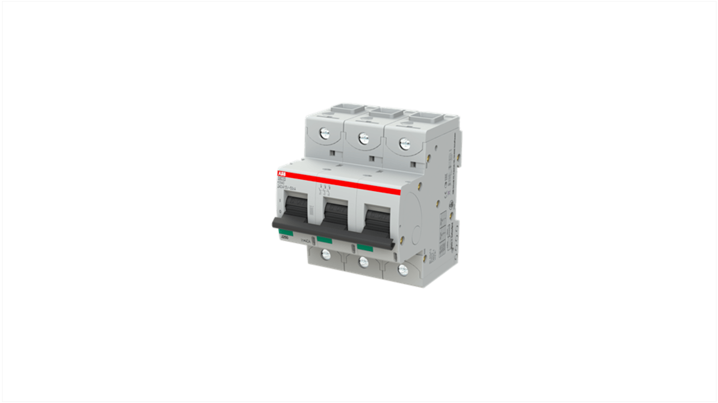 ABB S803S MCB, 3P, 40A, KM, 690V AC, 50 kA Breaking Capacity