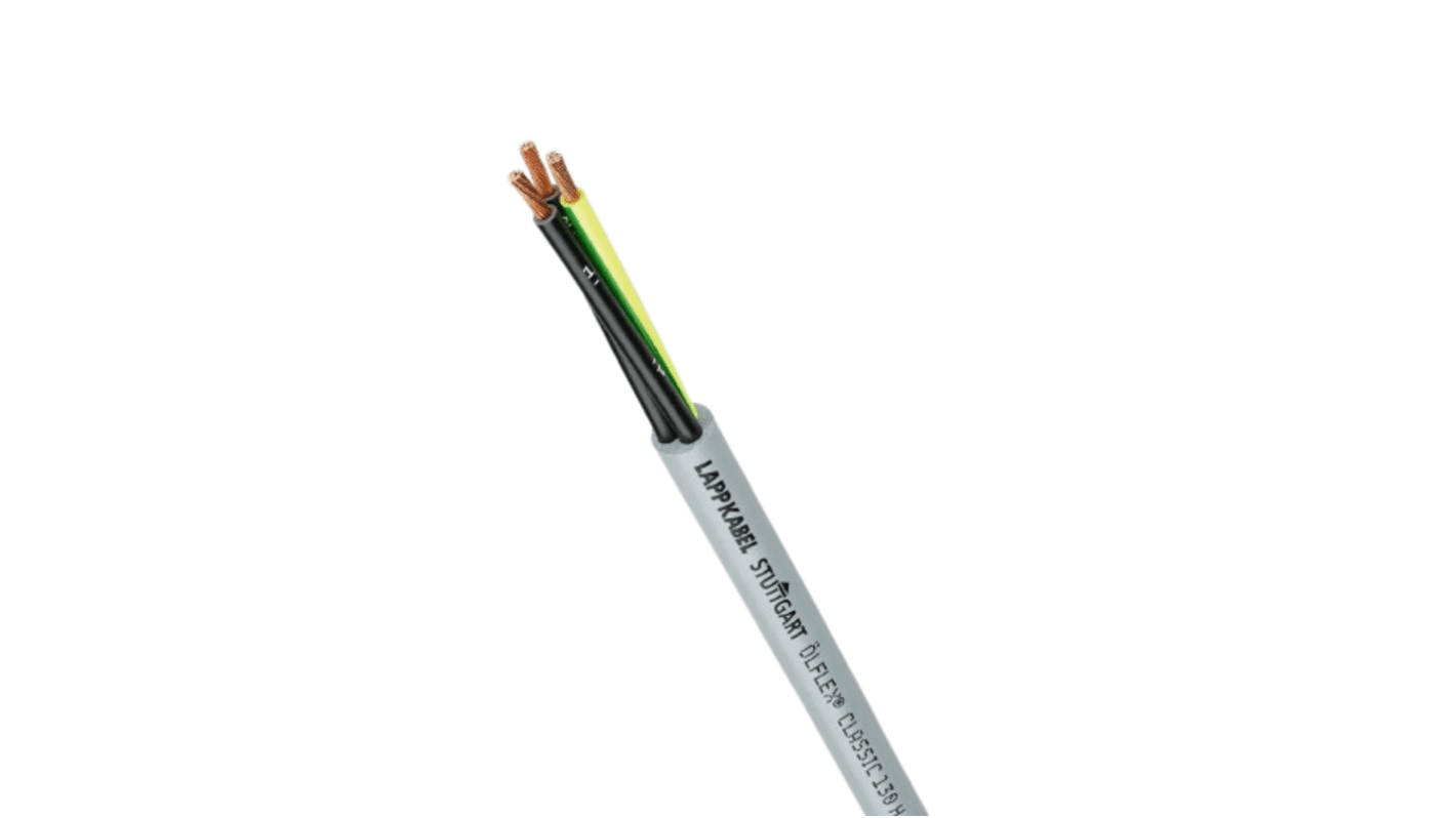 Lapp ÖLFLEX CLASSIC 130 H Control Cable, 5 Cores, 1 mm², YY, Unscreened, 50m, Grey LSZH Sheath, 17 AWG