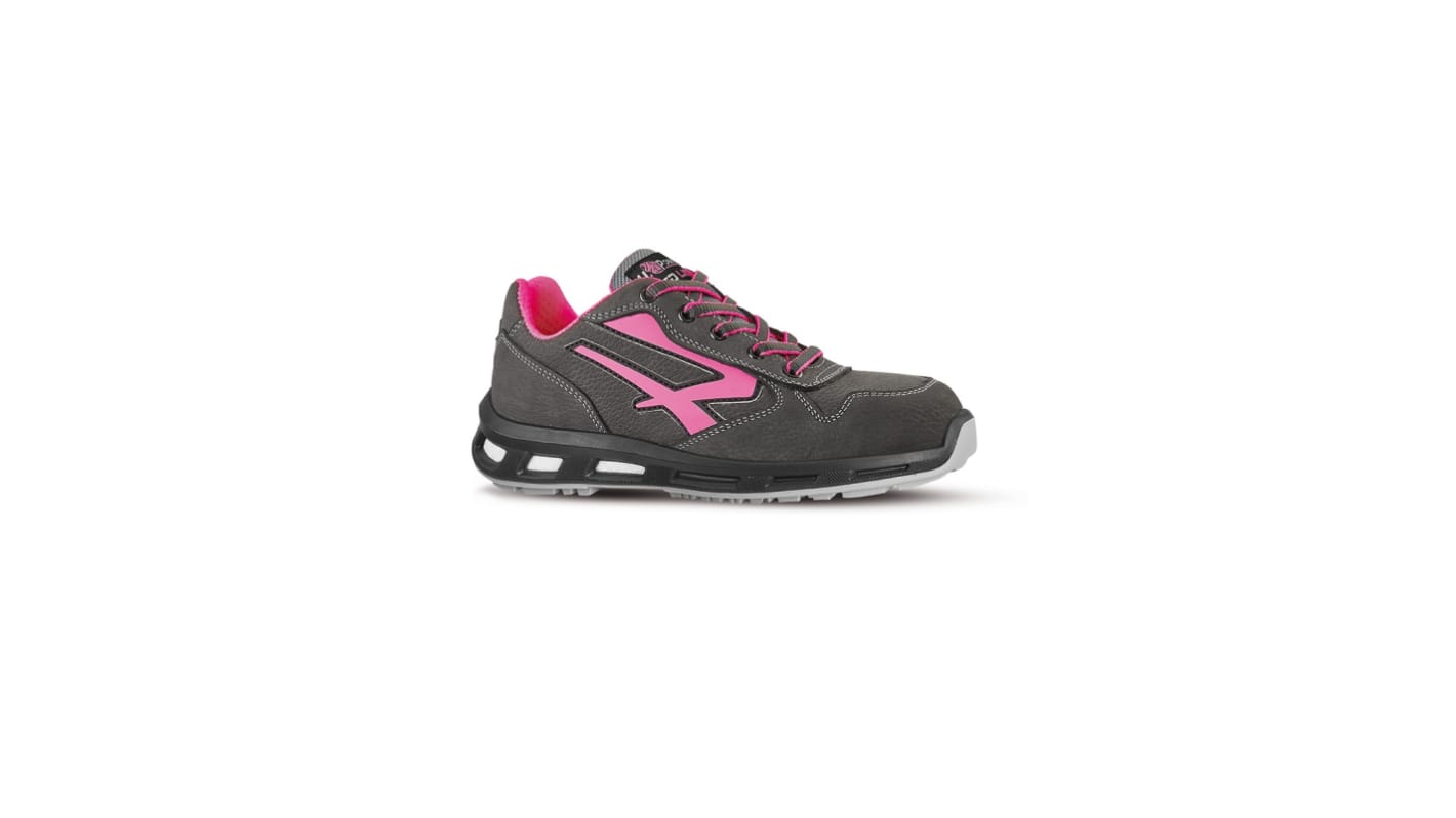 Zapatos de seguridad Unisex UPower de color Negro/rosa, talla 40