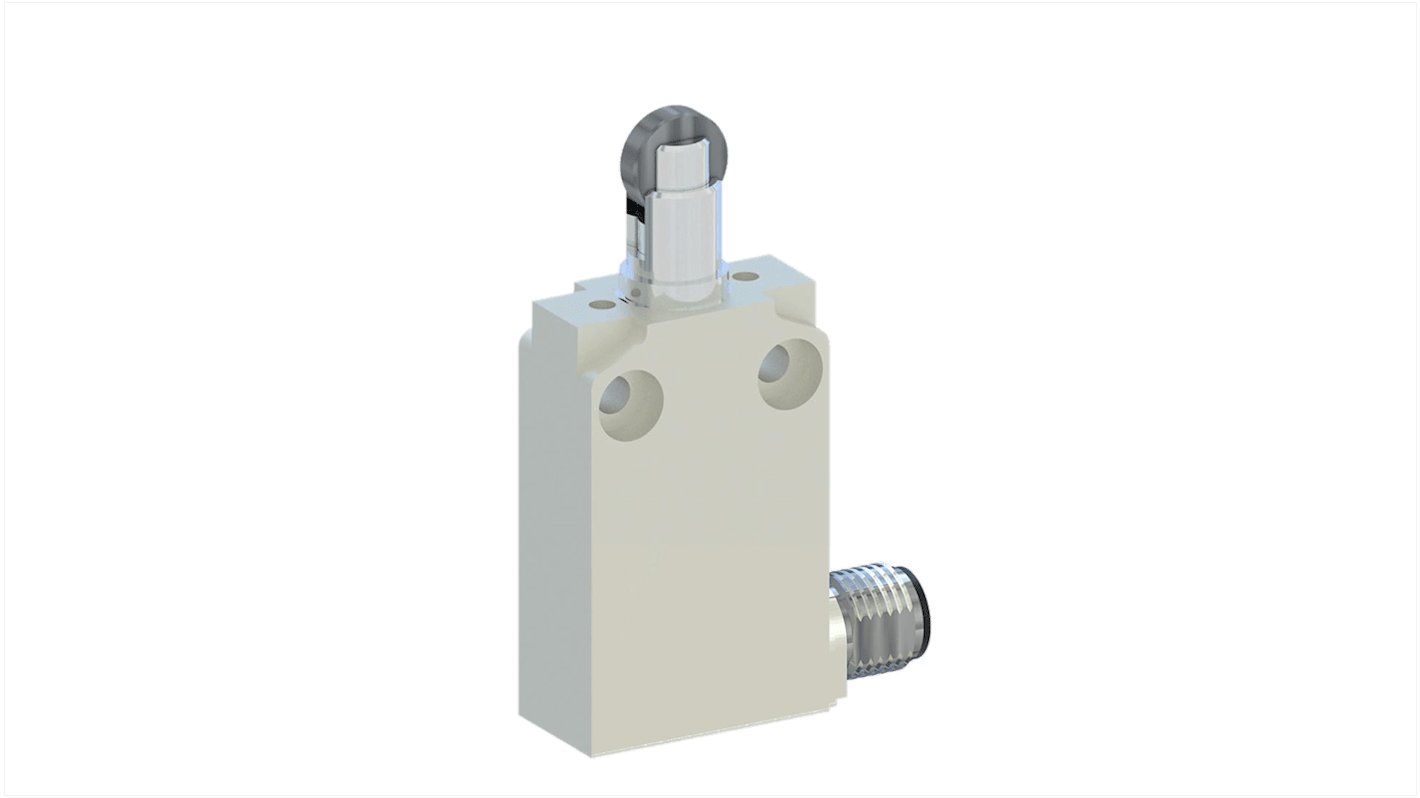 RS PRO Roller Plunger Limit Switch, 1NO/1NC, IP67, Zamak Zinc Alloy Housing, 240V ac Max, 4A Max