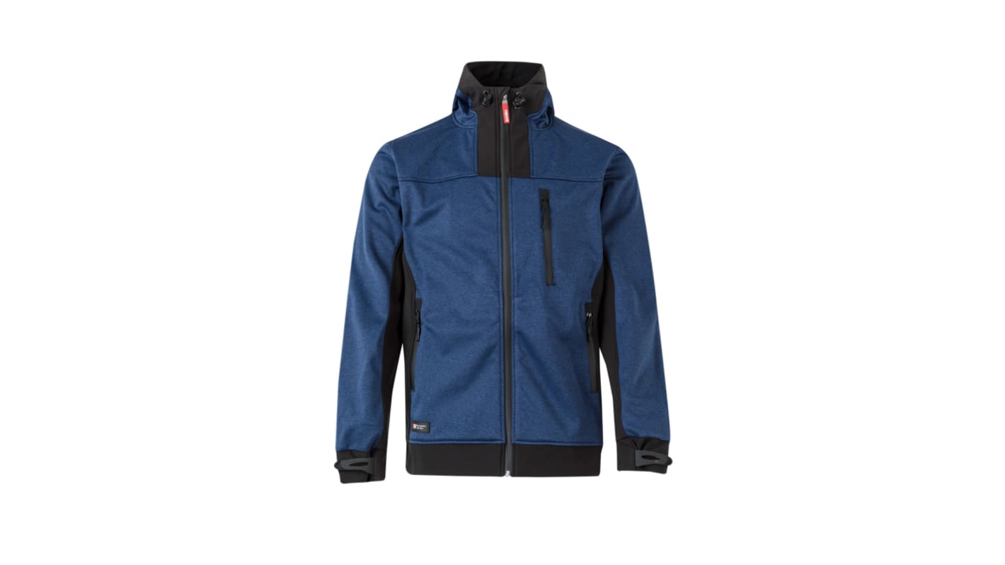 Velilla 206007 Black/Blue, Comfortable, Soft Softshell Jacket, XS