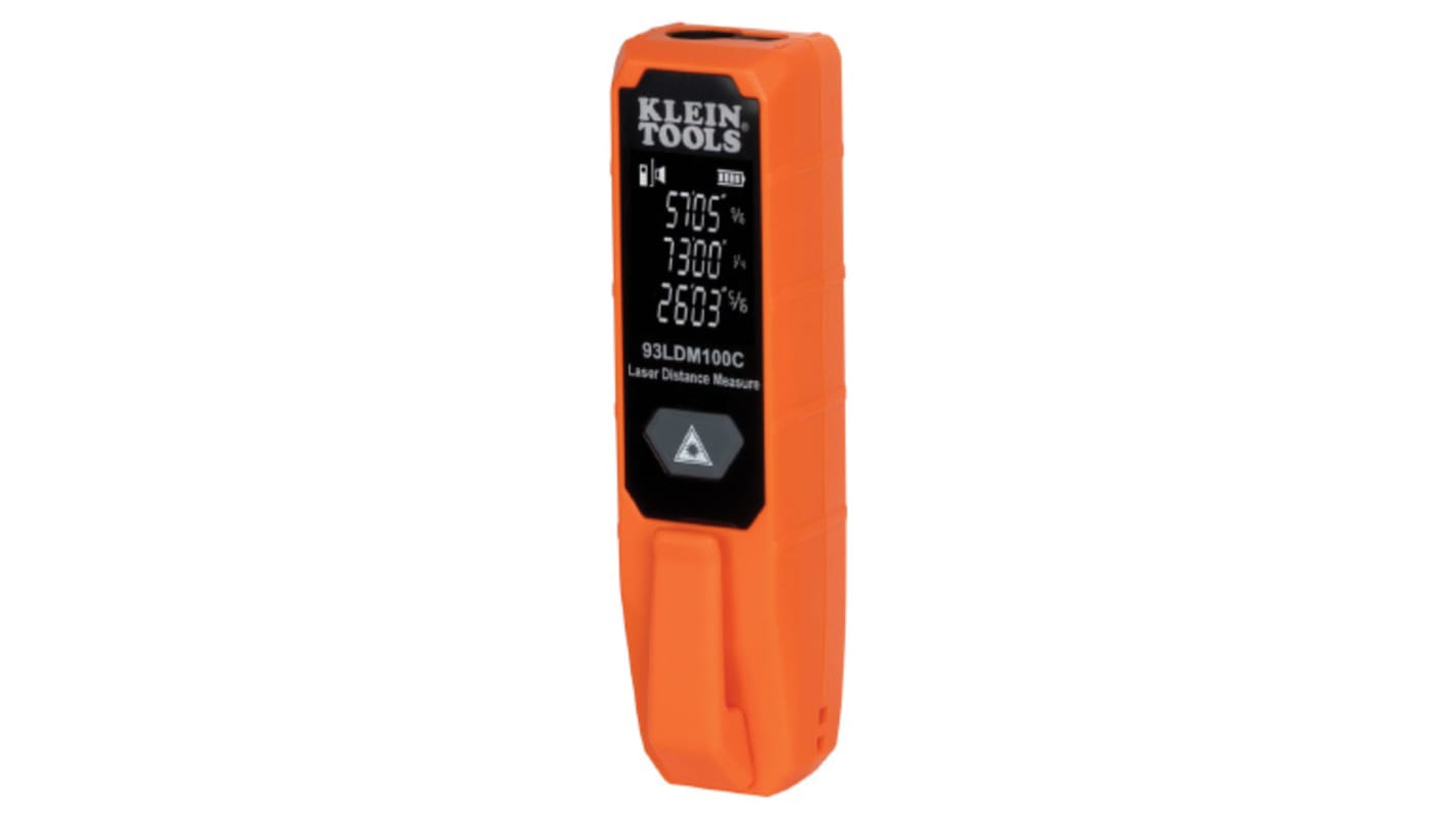 Klein Tools 93LDM100C Laser Measure, 0.051 → 30.5m Range, ±1/8, ±1/16 Accuracy