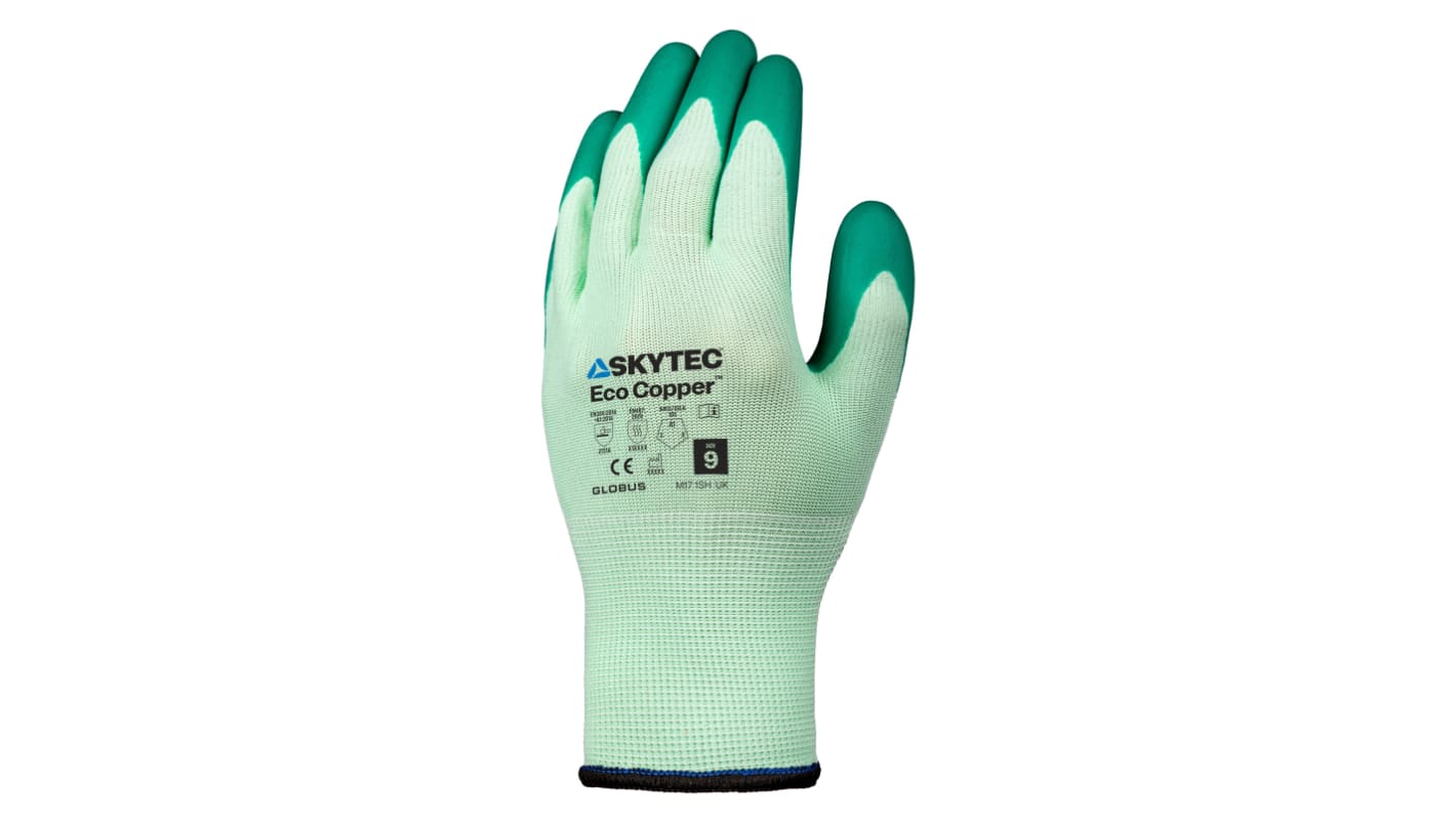 Skytec Eco Copper Green Recycled Polyester Abrasion Resistant, Cut Resistant, Puncture Resistant, Tear Resistant Latex
