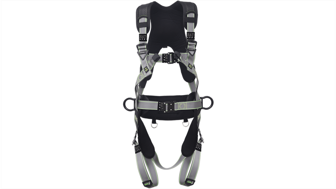 Arnés de seguridad KRATOS SAFETY, talla S/M, fijación Parte posterior - delantera - lateral, máx. 140kg