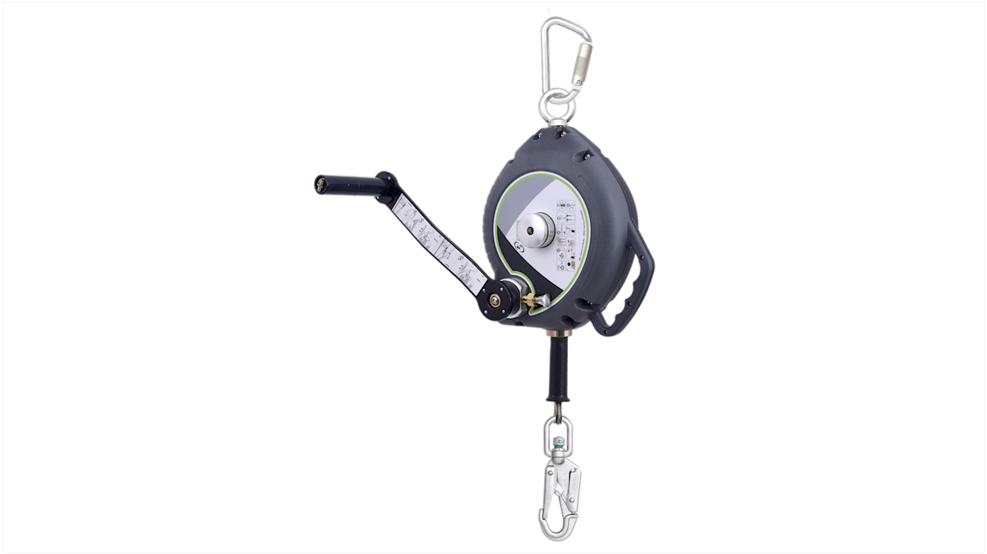 Kit anticaduta KRATOS SAFETY contenente Fibbia a sgancio rapido, imbracatura, cordino di sicurezza regolabile su Torace