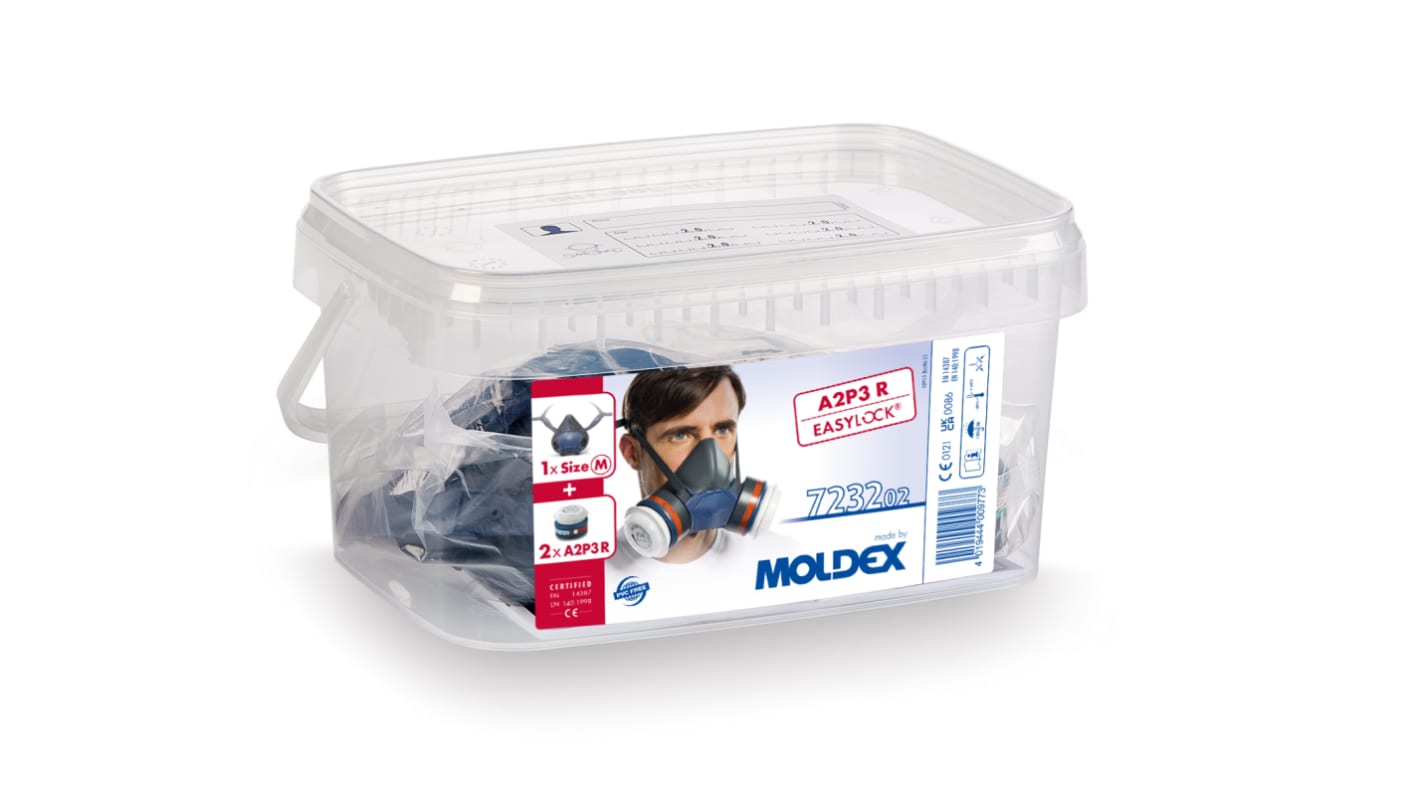 Respiratore a maschera Moldex col. Nero/Blu Navy, Maschera