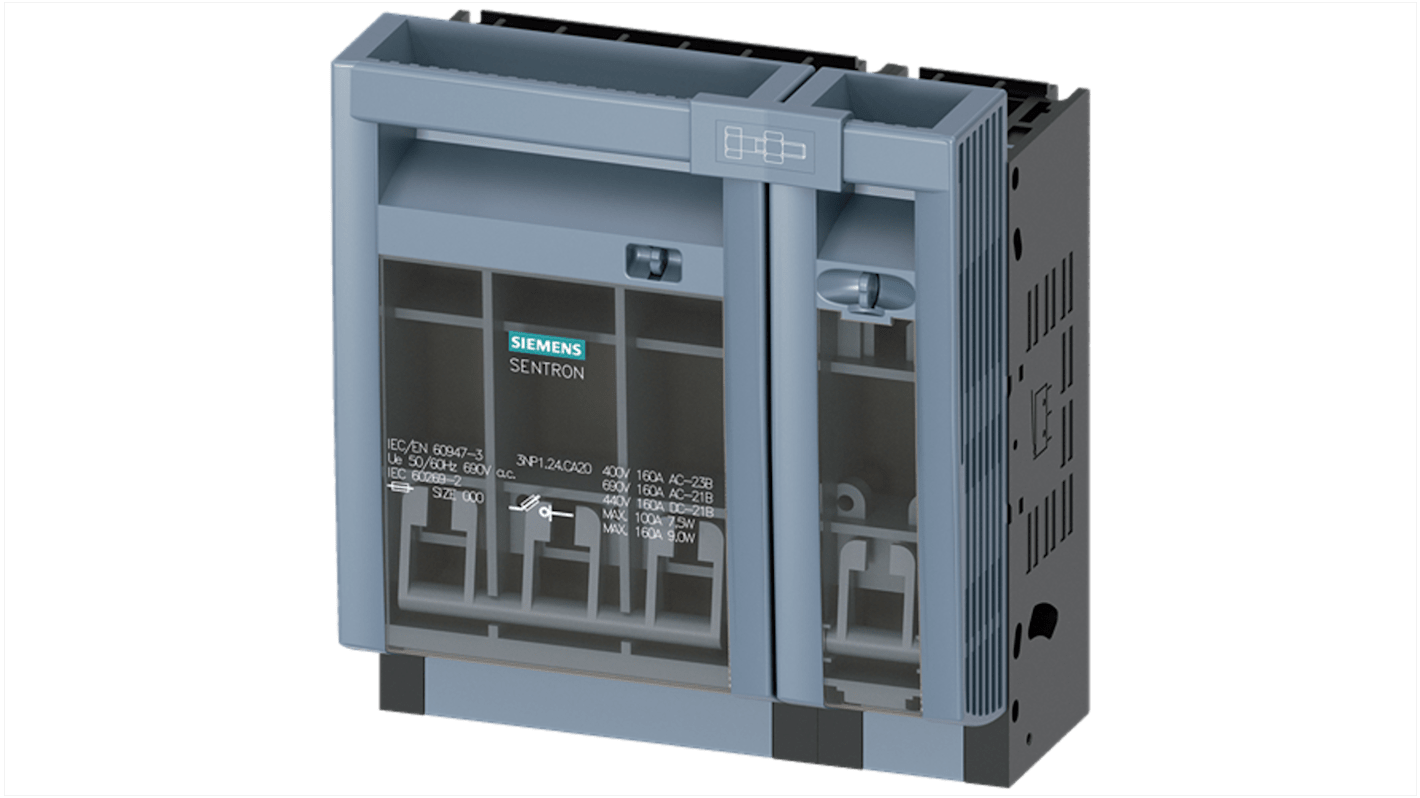 Siemens Fuse Switch Disconnector, 4 Pole, 160A Max Current