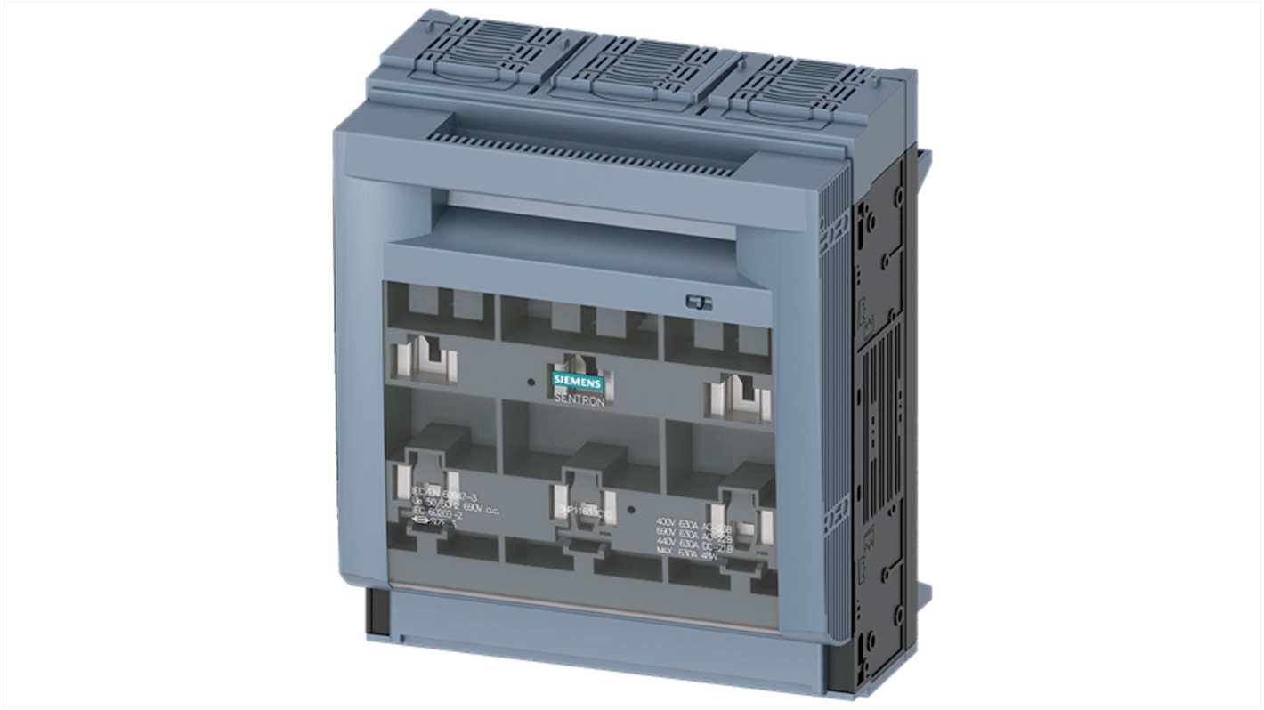 Siemens Fuse Switch Disconnector, 3 Pole, 630A Max Current