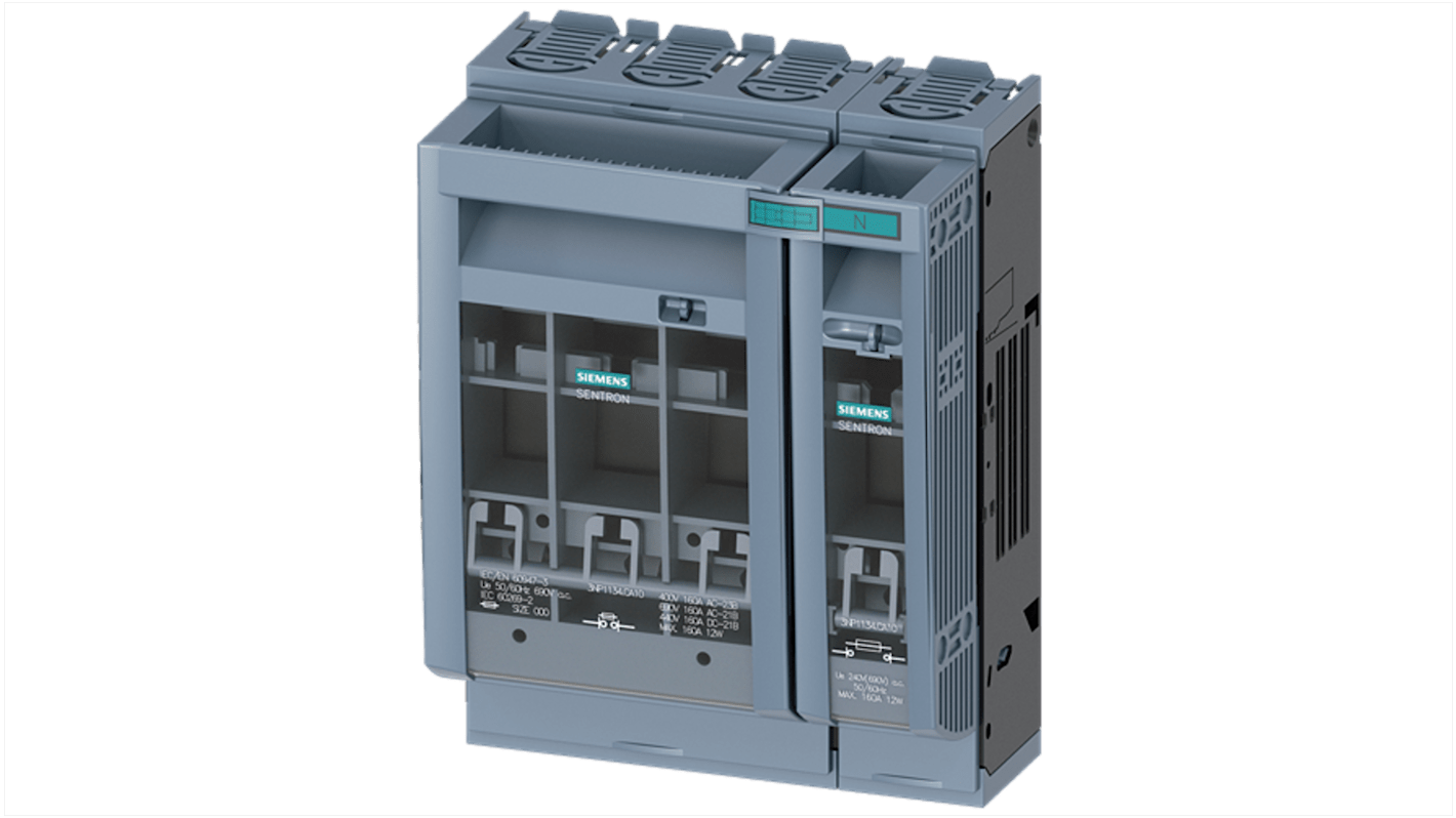 Siemens Fuse Switch Disconnector, 4 Pole, 160A Max Current