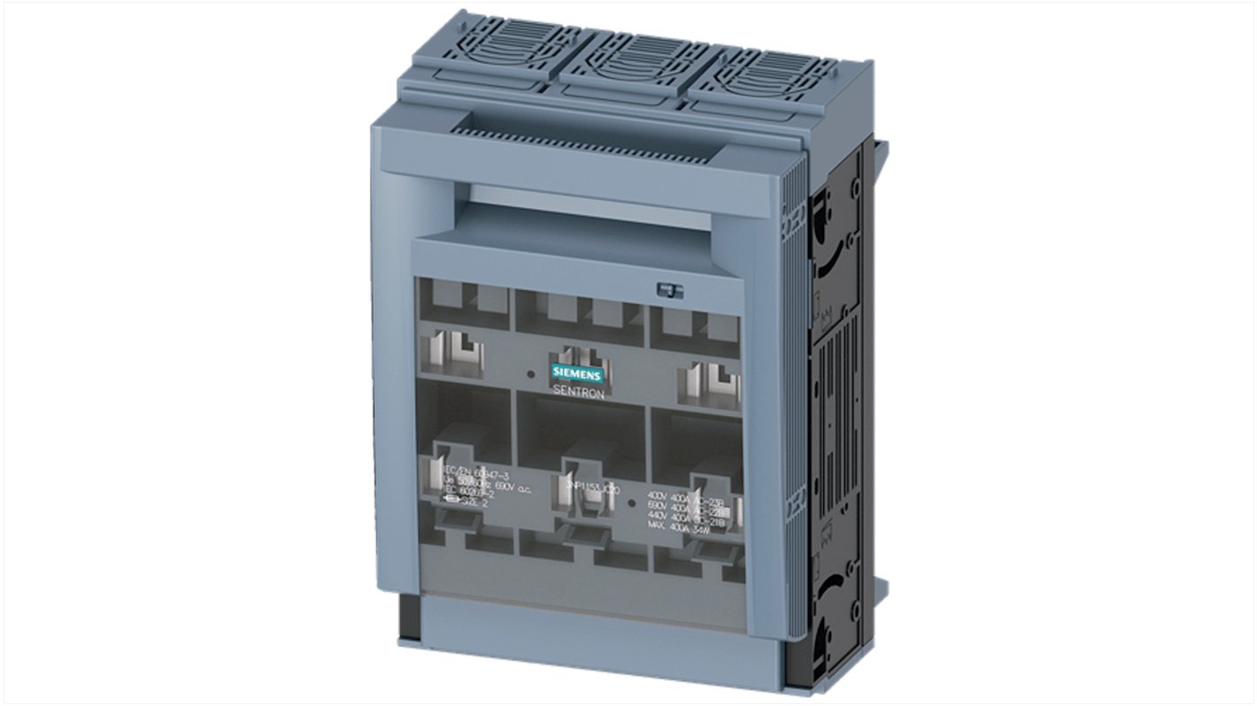 Siemens Fuse Switch Disconnector, 3 Pole, 400A Max Current