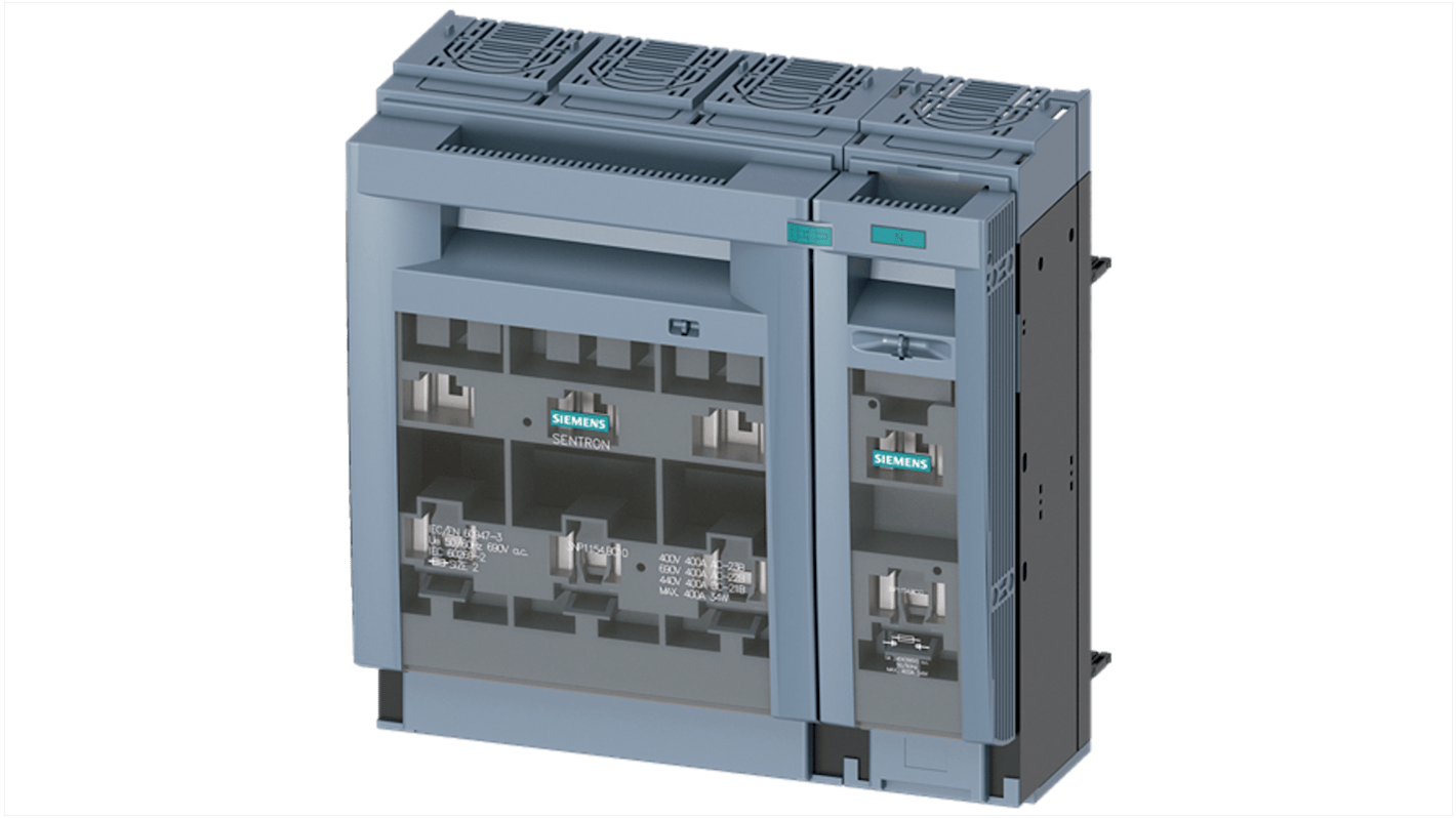 Siemens Fuse Switch Disconnector, 4 Pole, 400A Max Current
