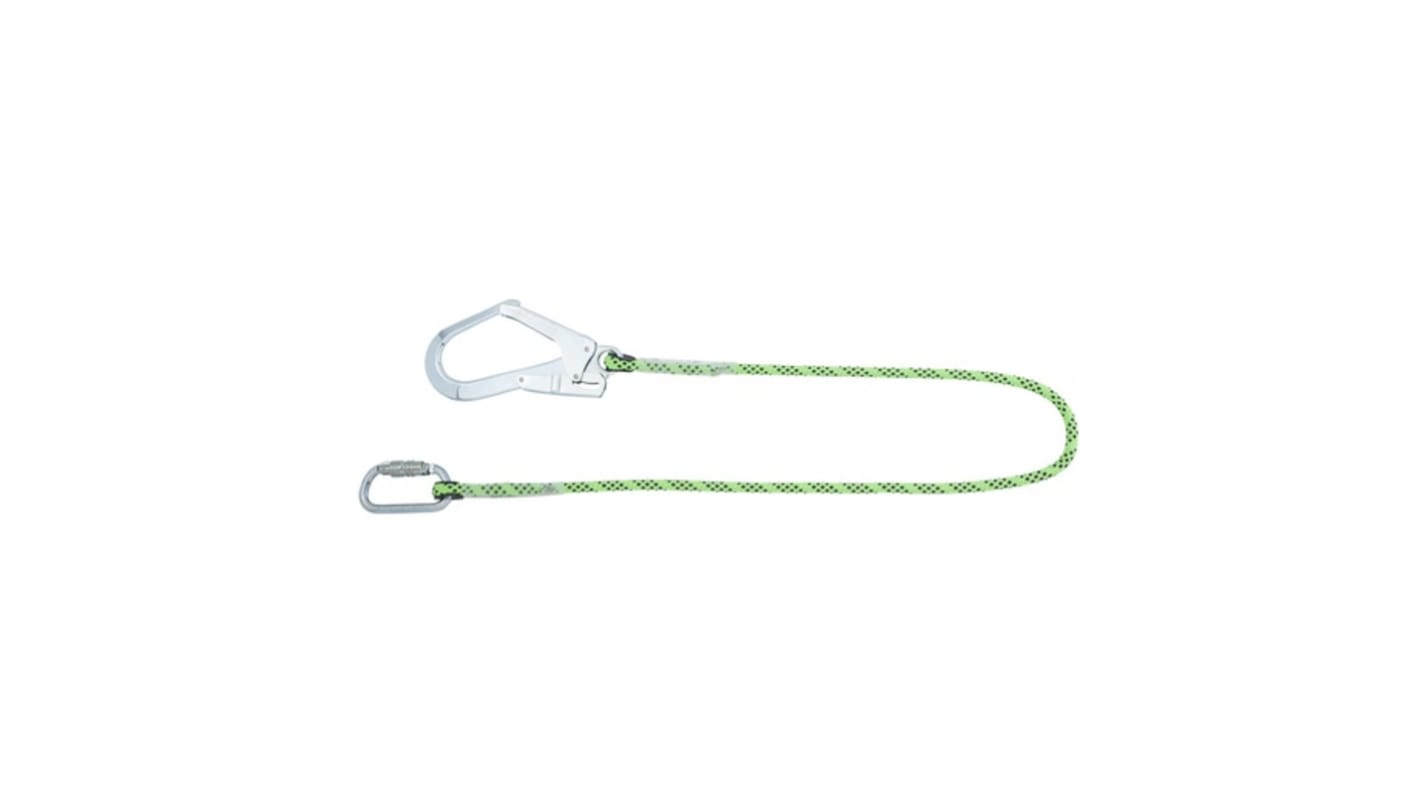 Honeywell Safety 1.5m Safety Rope Fall Arrest Lanyard Twist Lock Karabiner Twin
