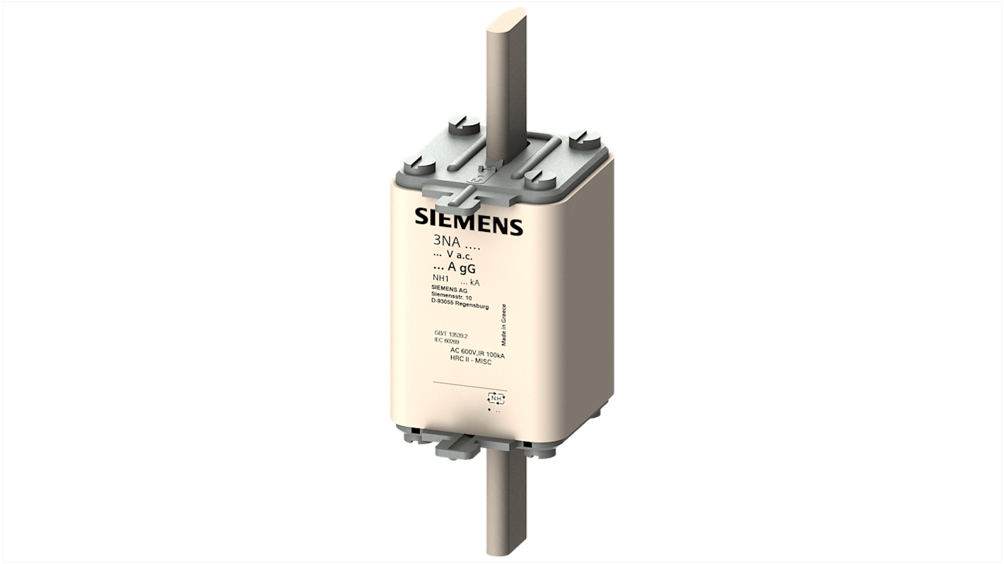 Siemens 250A Tag Fuse, NH1, 690 / 440V ac/dc