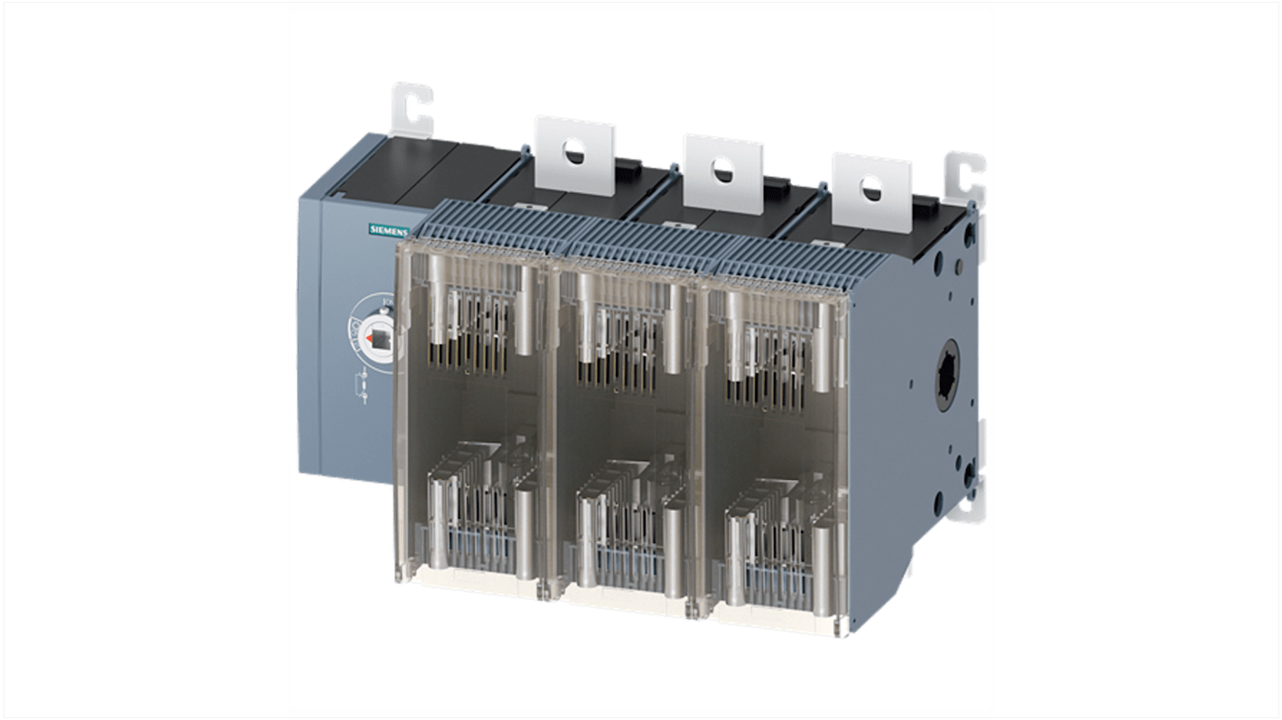 Siemens Fuse Switch Disconnector, 3 Pole, 630A Max Current