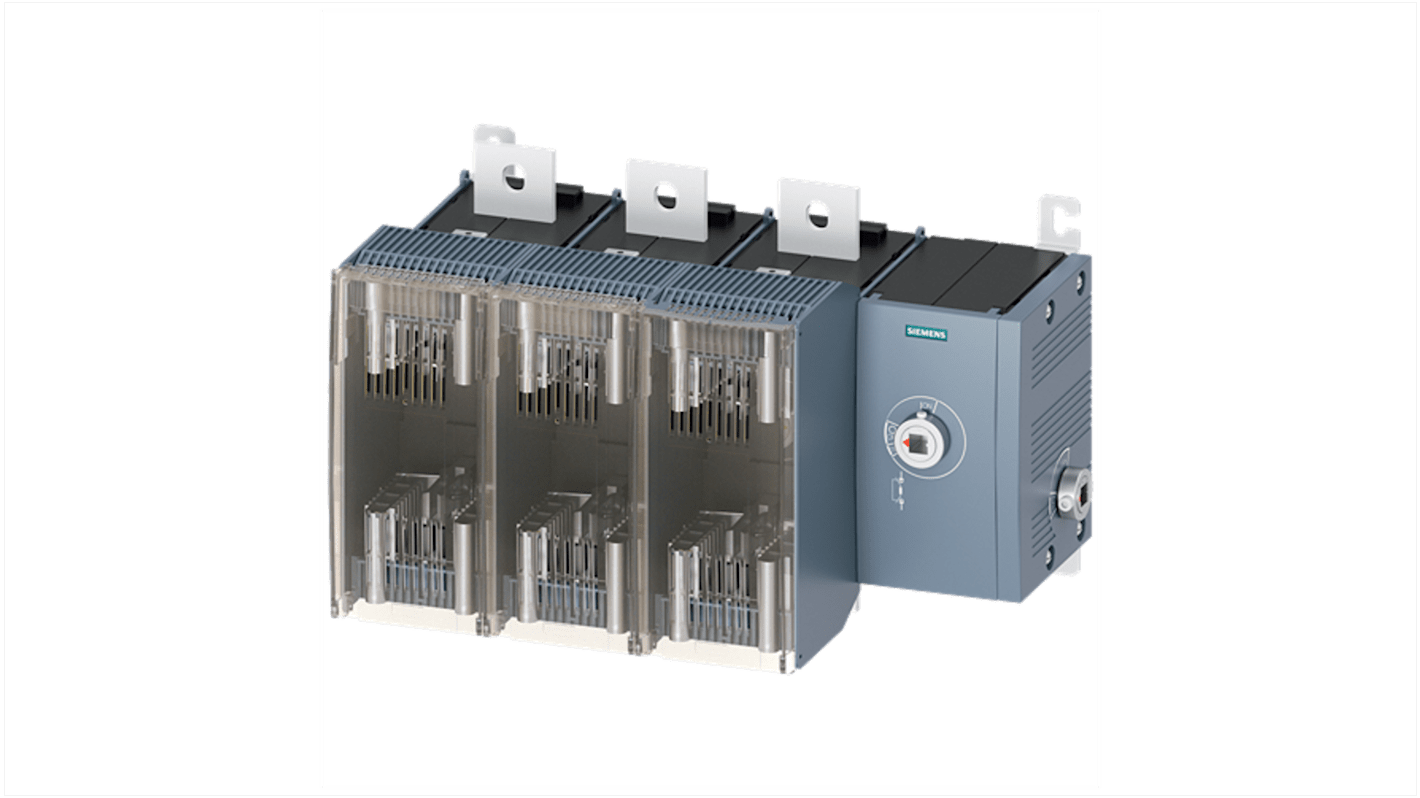 Siemens Fuse Switch Disconnector, 3 Pole, 630A Max Current
