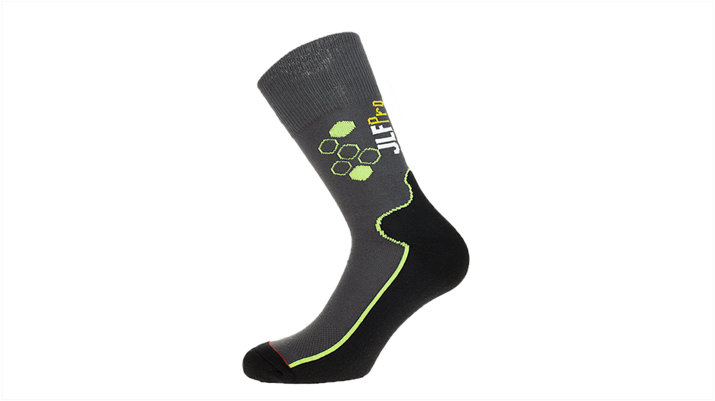 JLF Pro Black, Grey Socks, size 45/47 11/12.5