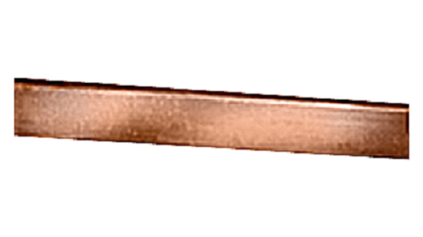 Siemens Copper Rectangular Bar, 25mm W, 5mm H, 2.4m L