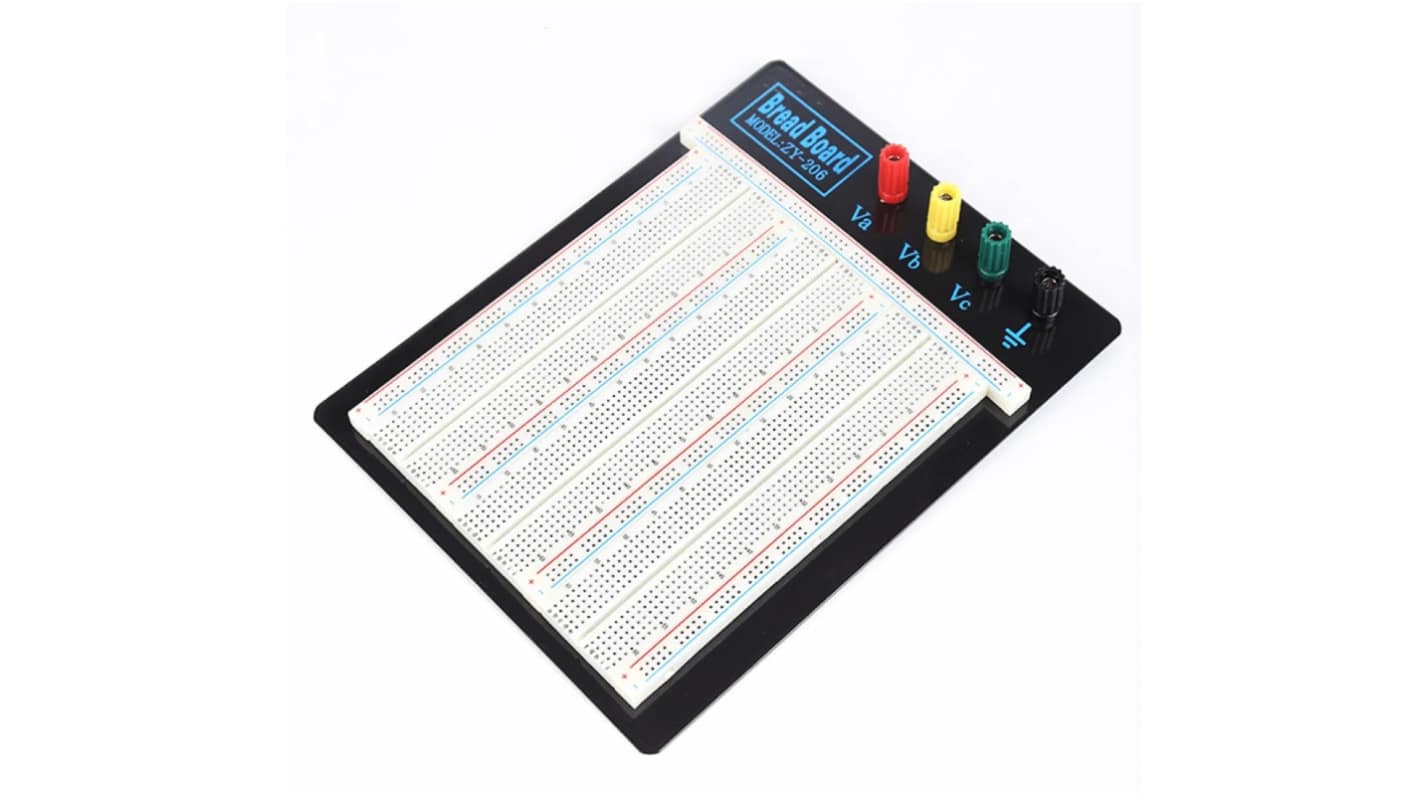 RS PRO Lochraster Experimentierplatine, PCB-Stärke 9mm, B. 175mm, Steckplatine
