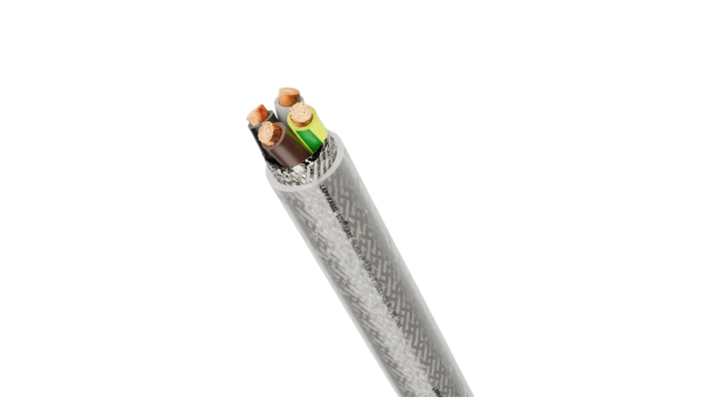 Cavo industriale multipolare schermato a 4 cond. 4 mm², 11 AWG, 600/1000 V, Ø15.6mm, L. 50m