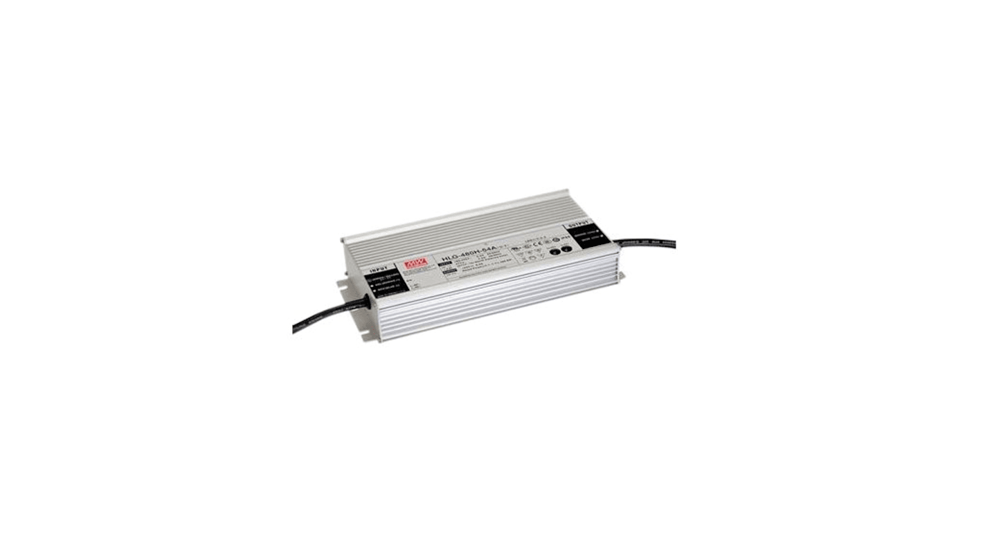 MEAN WELL LED Driver, 18 → 36V Output, 480W Output, 13.3A Output, Constant Current / Constant Voltage