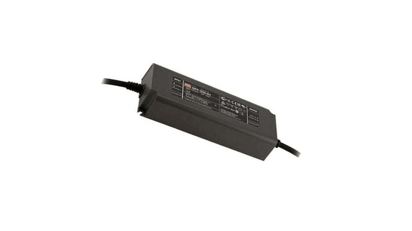 MEAN WELL LED Driver, 12 → 24V Output, 200W Output, 8.3A Output, Constant Current / Constant Voltage