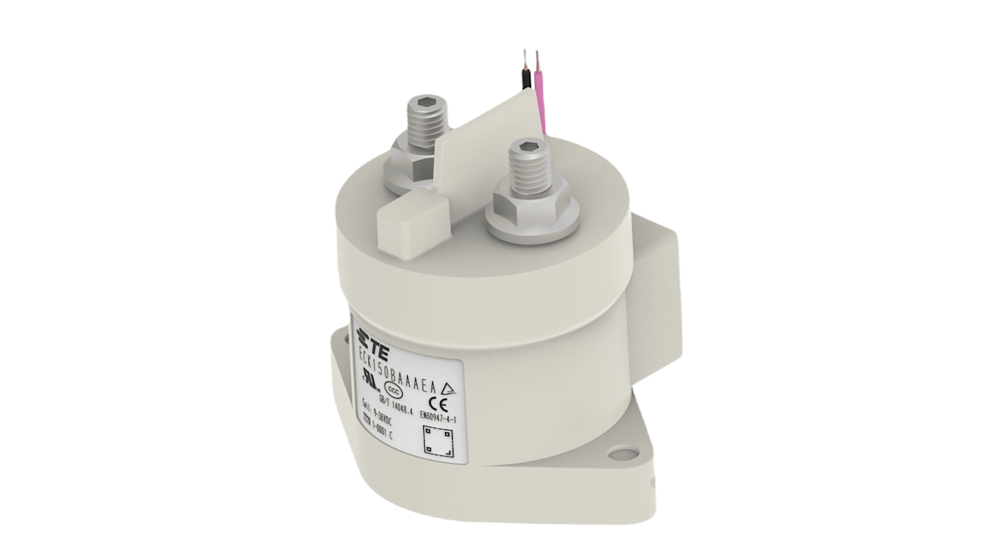 Stycznik 36 V DC TE Connectivity styki: 1 1,7 W 200 A 1NO Montaż dolny Śruba ECK150BAAAEA