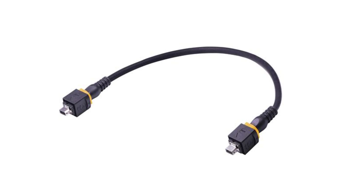 Kabel Ethernet Cat6a długość 300mm Z zakończeniem HARTING PVC