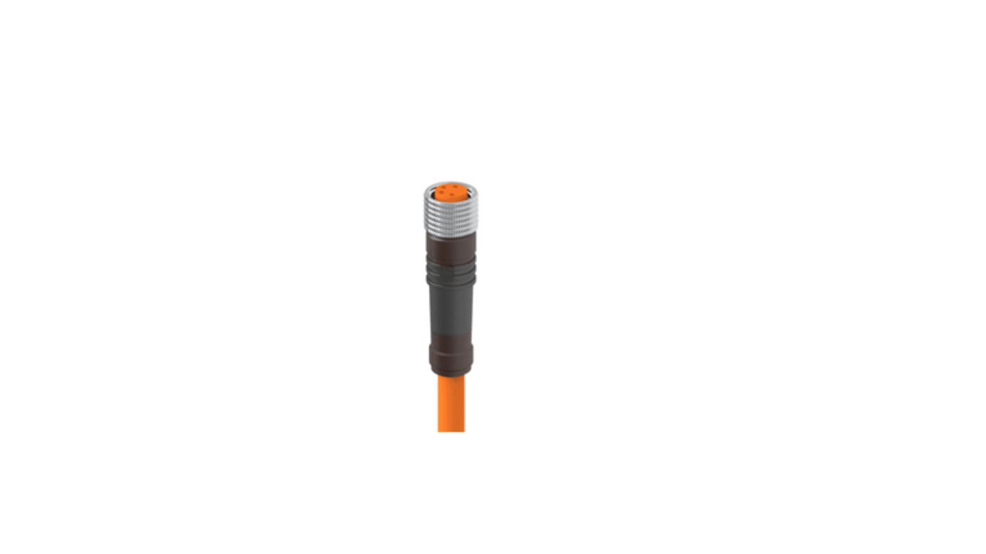 Lumberg Automation Straight Female 4 way M8 to Straight Unterminated Actuator/Sensor Cable, 2m