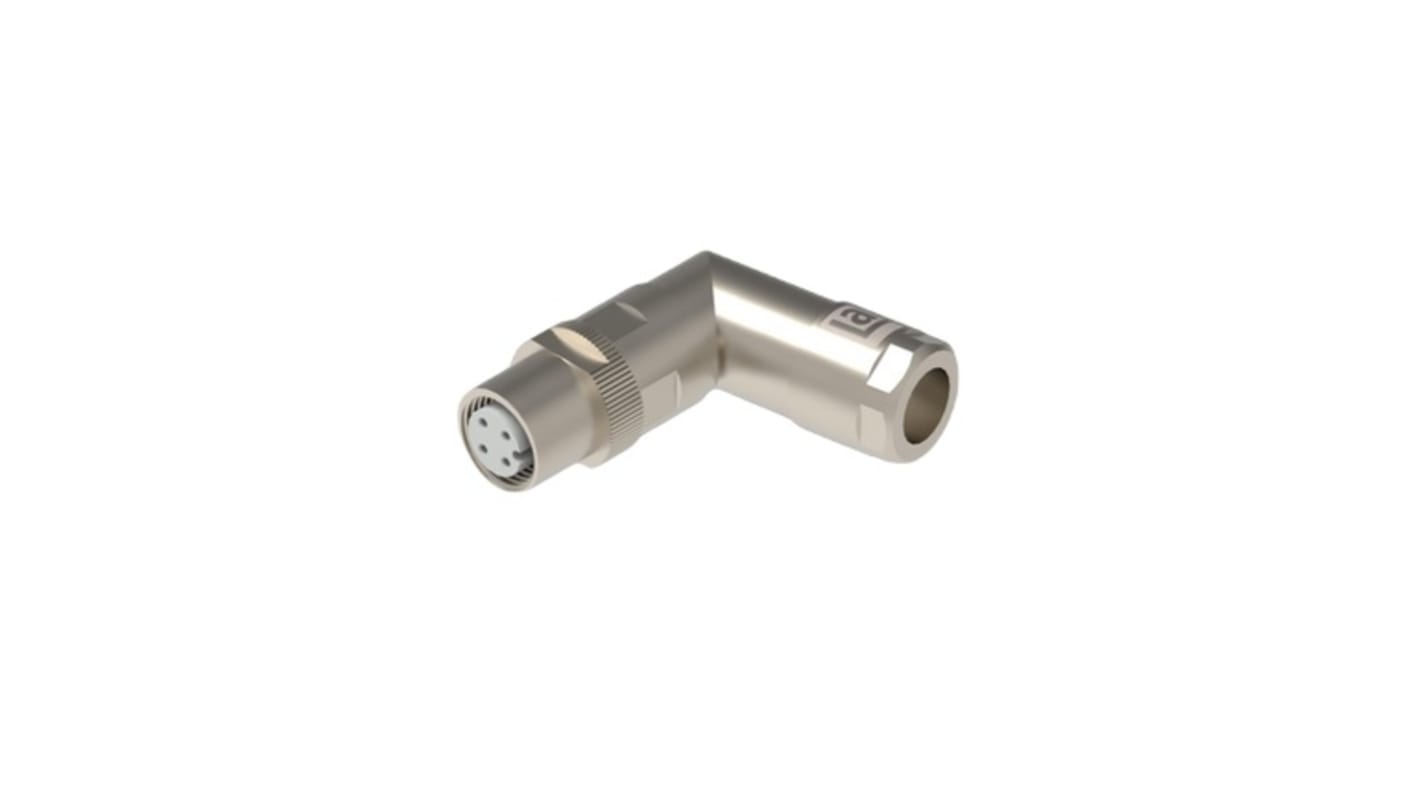 Connettori circolari industriali Lumberg Automation, femmina, serie M12 Crimp Rail, M12, 4 poli, Cavo