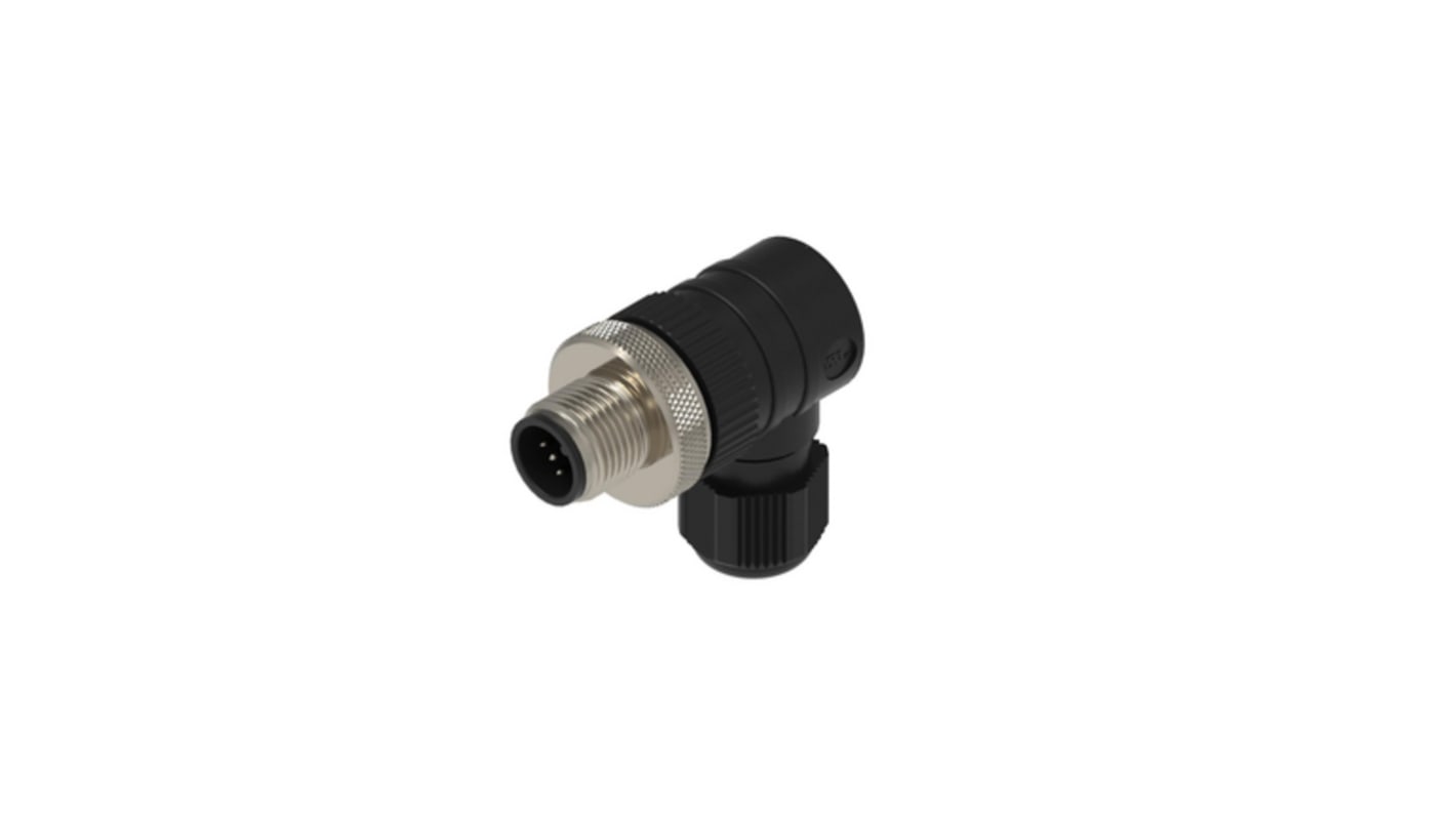 Lumberg Automation Industrial Circular Connectors, 5 Contacts, Cable Mount, M12 Connector, Plug, Male, IP65, IP67, RSC