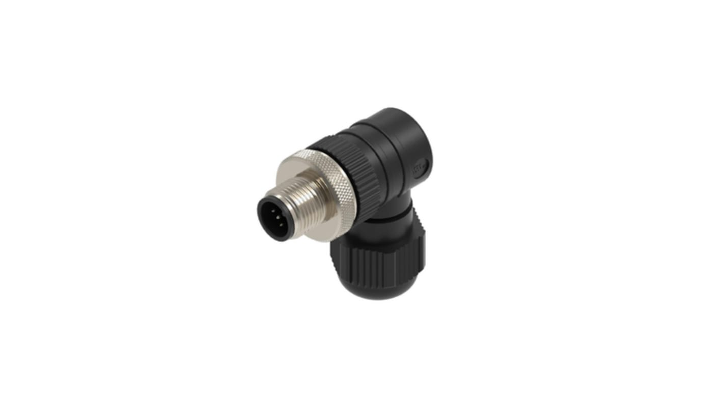 Lumberg Automation Industrial Circular Connectors, 5 Contacts, Cable Mount, M12 Connector, Plug, Male, IP65, IP67, RSC