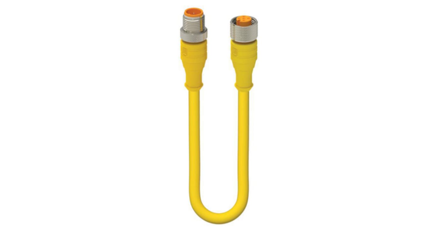 Kabel do siłownika/czujnika ze złączem Złącze M12 długość 600mm Rodzaj A Męskie Złącze B Złącze M12