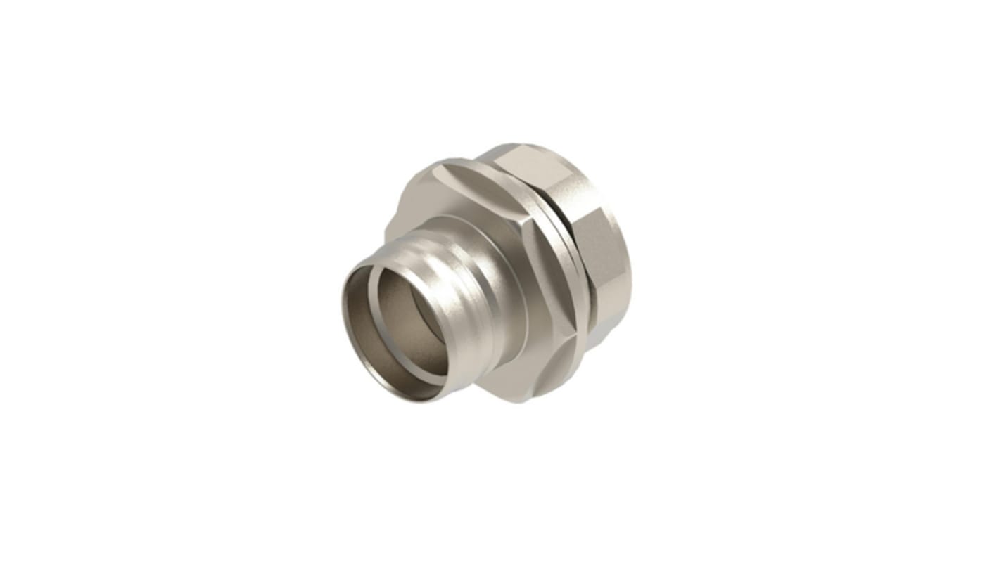 Lumberg Automation Silver Mounting Screw, Shell Size 15.75 x 14.2mm for use with SPE Receptacles