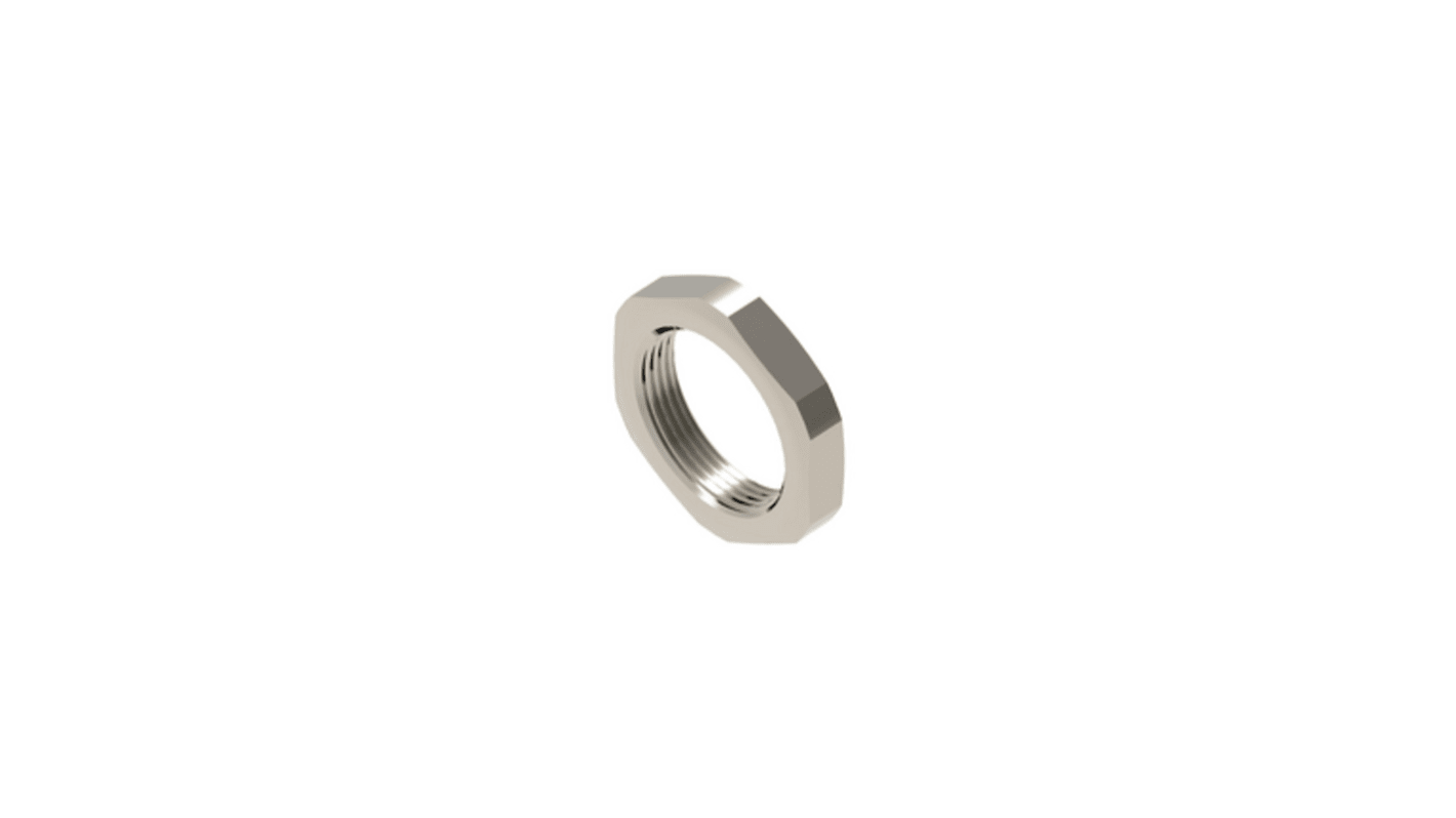 Lumberg Automation Silver Locking Nut for use with SPE Receptacles