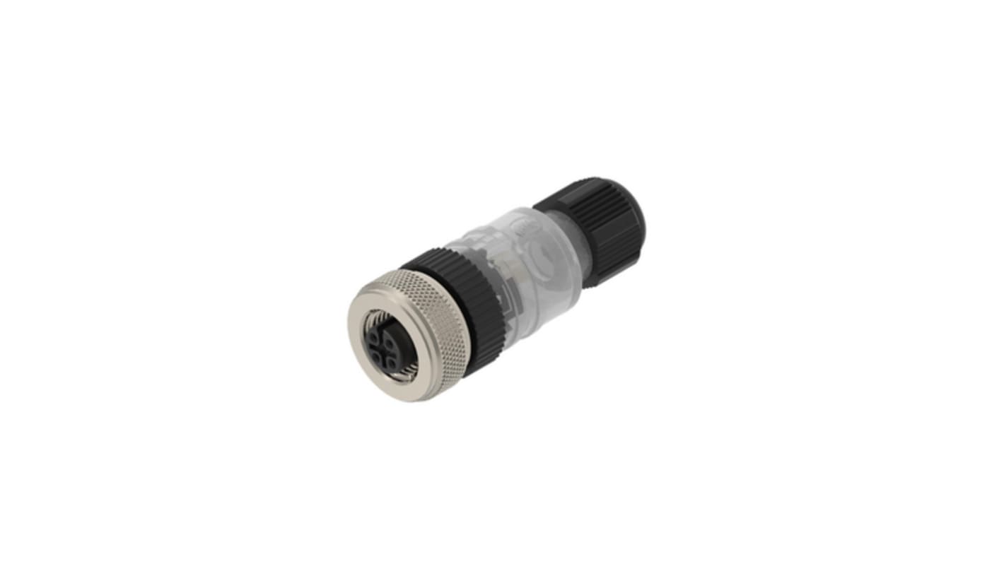 Connettori circolari industriali Lumberg Automation, femmina, serie RKC, M12, 4 poli, Cavo
