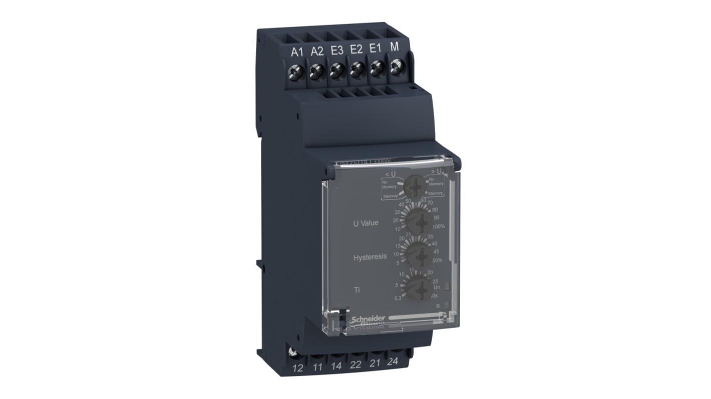 シュナイダーエレクトリック モニタリングリレー, DPDT, DINレール, 0.05 → 5 V, RM35UA11MW