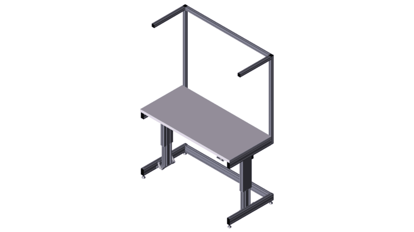 Bosch Rexroth 3842567625 Aluminium Workbench, Adjustable Height, 730 → 1140mm x 700mm x 1500mm
