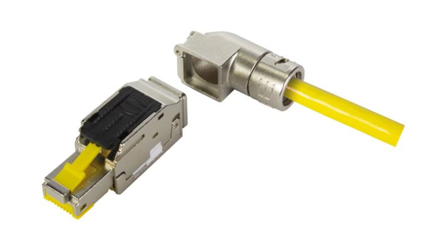 HARTING HARTING RJ Industrial Series Male RJ45 Connector, Cat6a Right Angle 1 Port 1 -Way