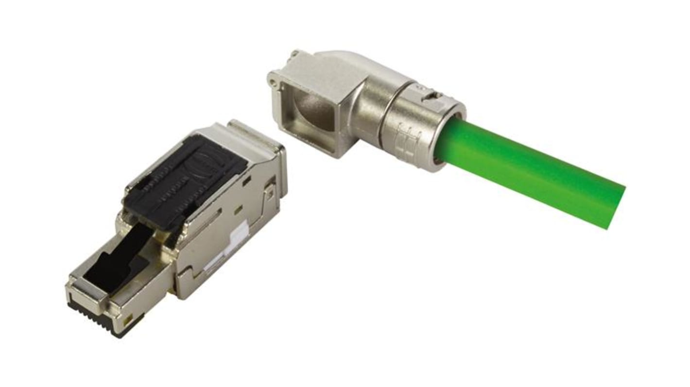 HARTING HARTING RJ Industrial Series Male RJ45 Connector, Cat5 Right Angle 1 Port 1 -Way