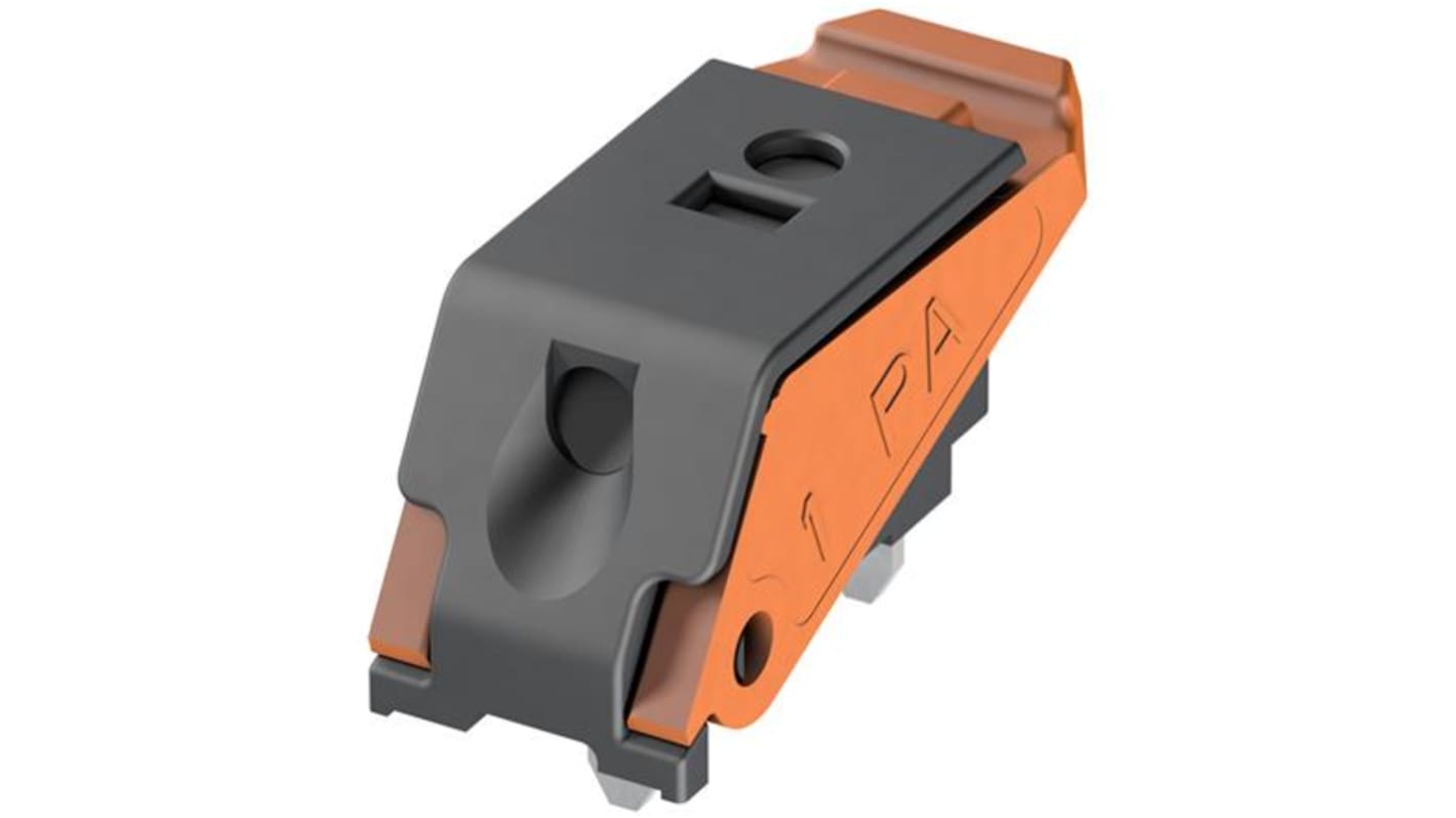 HARTING har-flexicon Series PCB Terminal Block, 1-Contact, Through Hole Mount, 1-Row, Push In Spring Termination
